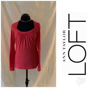 EUC - LOFT - Beautiful Coral Top